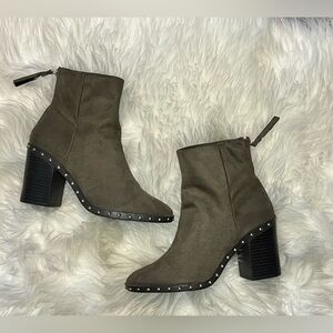forever 21 olive green ankle boots